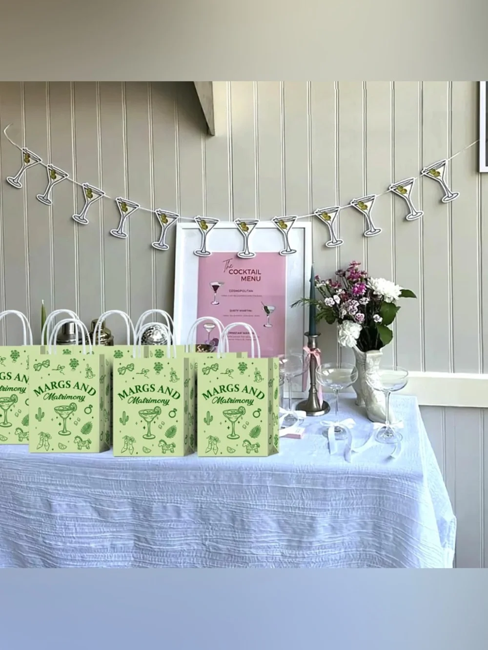Margs and Matrimony Goodie Bags with Handles